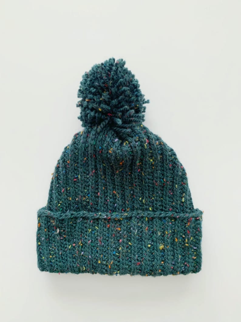 Beginner Crochet Pom Pom Hat Pattern image 3