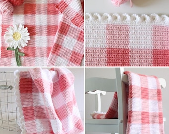 5 Crochet Gingham Blanket Patterns (2)