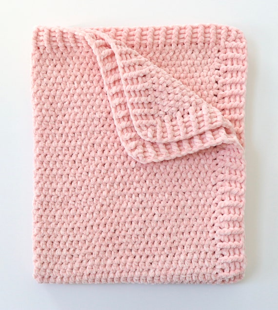 Tri-Color Linen Baby Blanket, a free crochet velvet baby blanket pattern -  TL Yarn Crafts