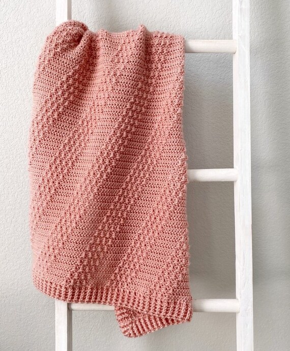 Diagonal baby blanket sale