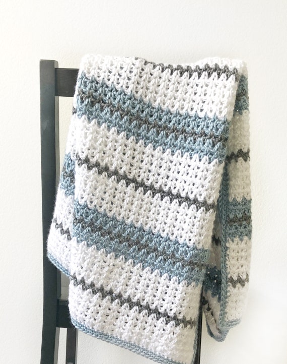 Double crochet cross stitch baby blanket hotsell