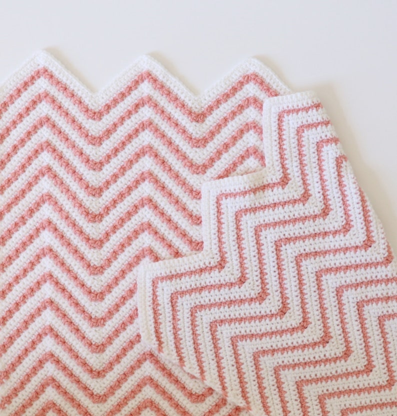 Crochet Berry Chevron Baby Blanket Pattern image 2