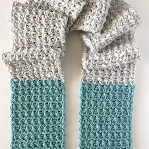 Crochet Color Dipped Scarf Pattern