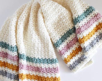 Crochet Even Berry Stitch Blanket Pattern