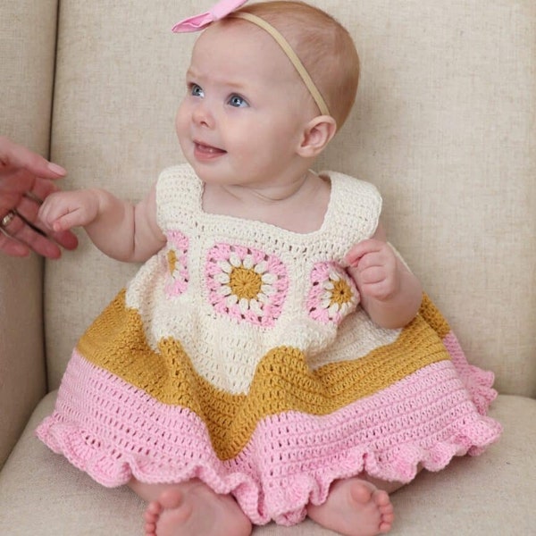 Crochet Baby Boho Sundress