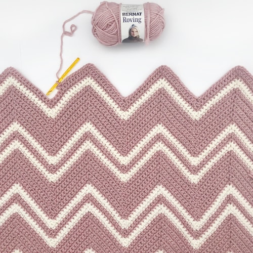 Crochet Pattern Crochet Chevron Throw Chevron Blanket Etsy