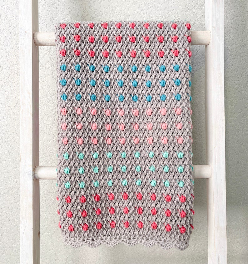 Crochet Bundle Up Candy Dots Blanket Pattern image 4