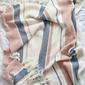 Crochet Herringbone Half Mixed Stripes Blanket Pattern