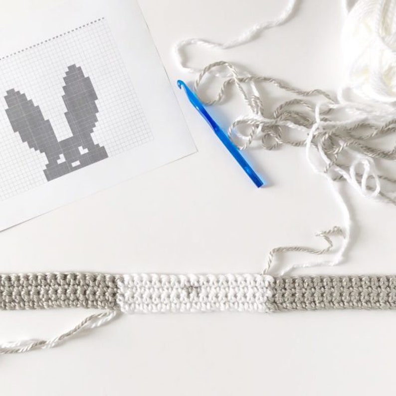 Crochet Modern Bunny Lovey Blanket Pattern image 3