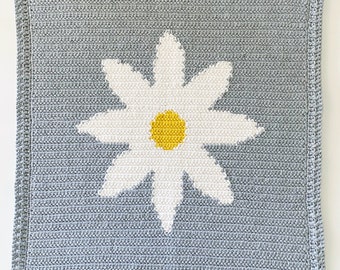 Crochet Daisy Baby Blanket Pattern
