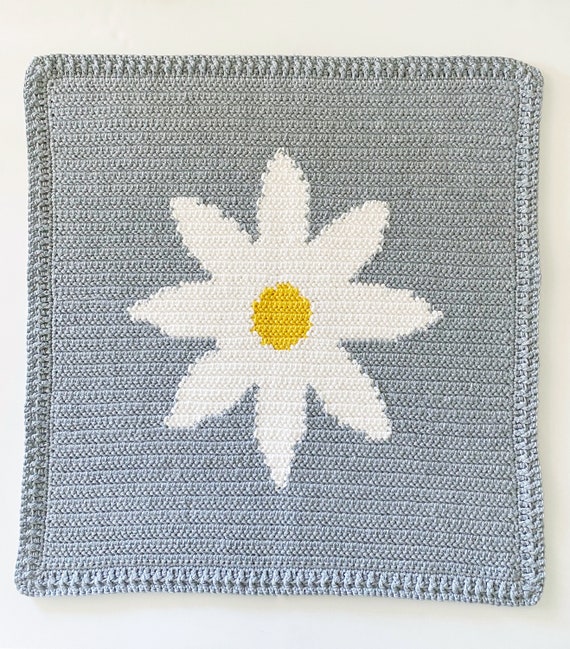 daisy baby blanket