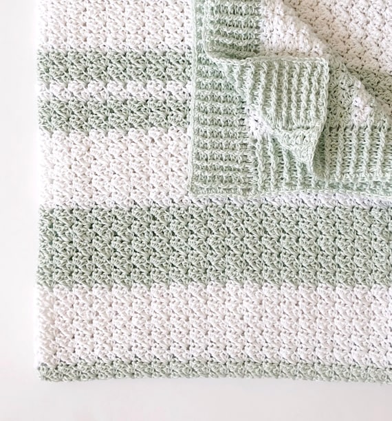 Crochet Sedge Stitch Baby Blanket Pattern Etsy Canada