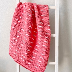 Crochet Bundle Up Modern Dash Baby Blanket Pattern image 1