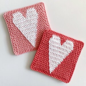 Crochet Skinny Heart Hot Pad Pattern