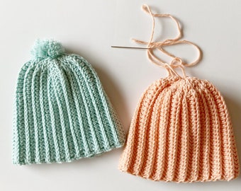 Beginner Crochet Newborn Baby Hat Pattern