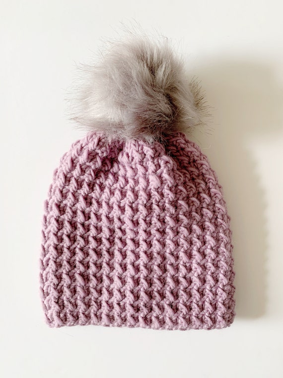 Annie's Purple Crochet Hat - Etsy Australia