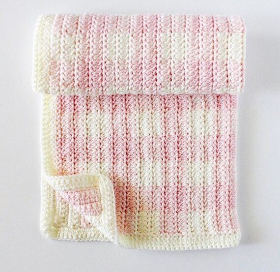 pink gingham blanket