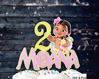 Baby Moana Cake Topper Etsy Baby Moana Cake Topper Etsy