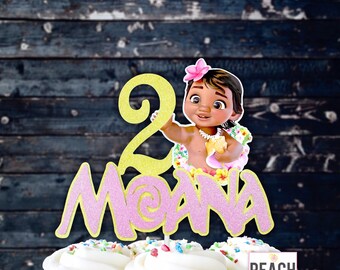 Baby Moana Cake Topper Etsy Baby Moana Cake Topper Etsy