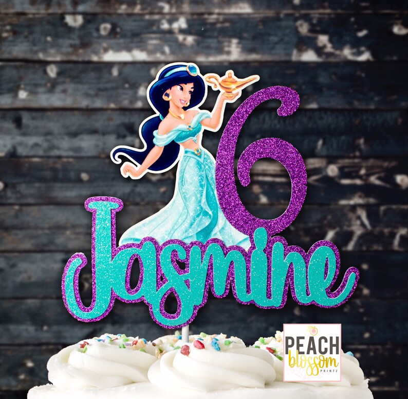 Princess Jasmine Cake Topper Printable