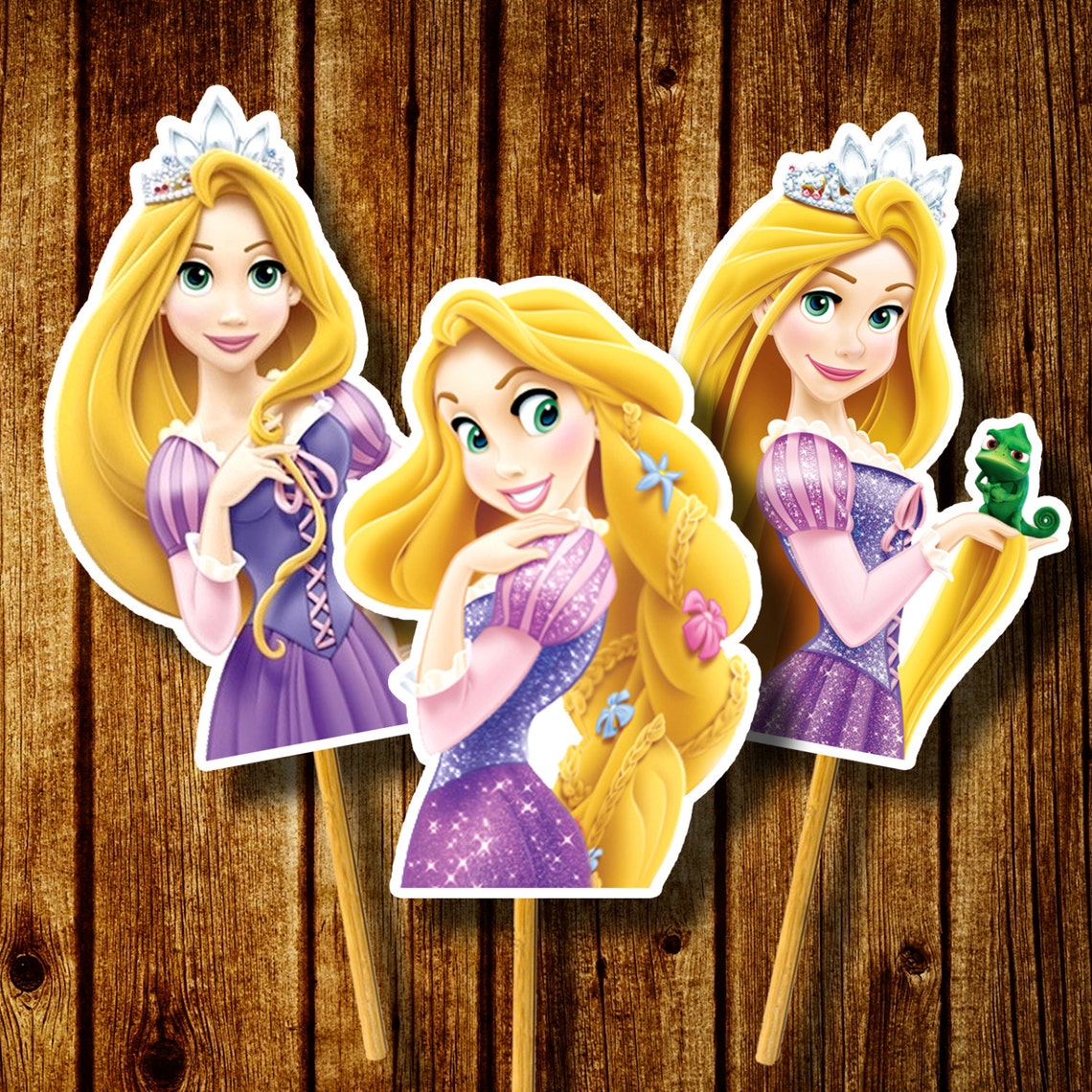 PRINTABLE Rapunzel Cupcake Toppers / Tangled Cupcake Toppers / | Etsy