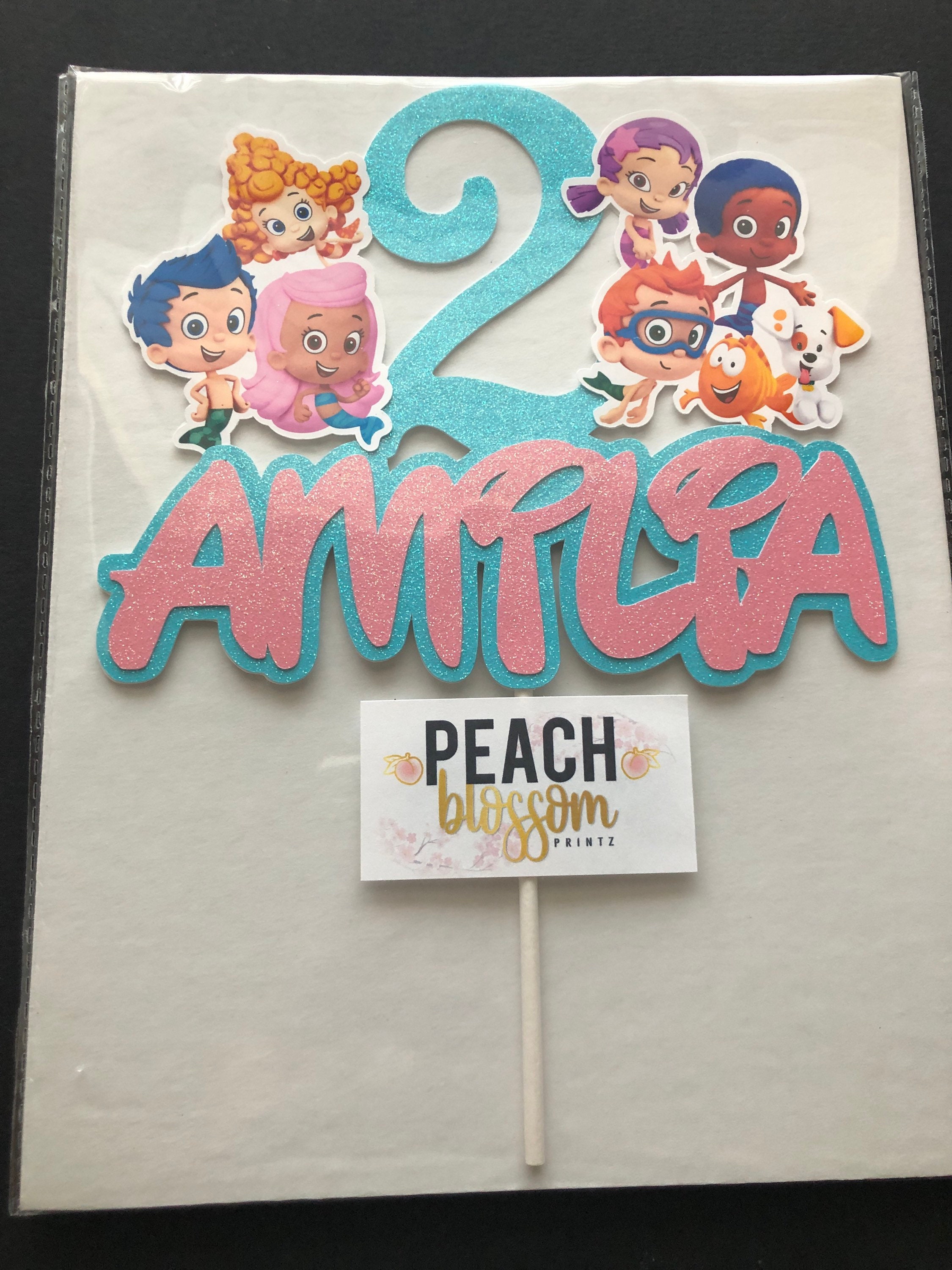 Bubble Guppies Custom Cake Topper Birthday Cake Topper Etsy