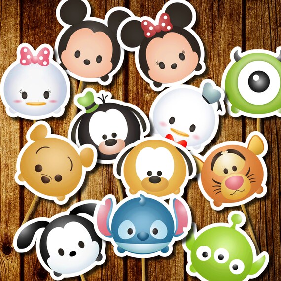 Tsum Tsum Cupcake Topper Printable