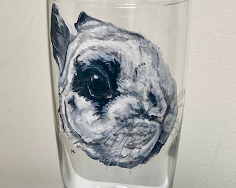 Vaso para beber para mascotas personalizado y pintado a mano