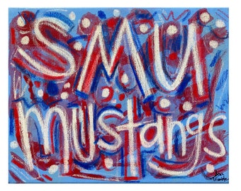 SMU Mustangs Painting