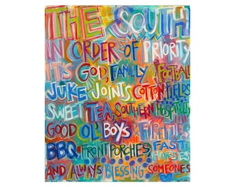 The South V Quote Painting