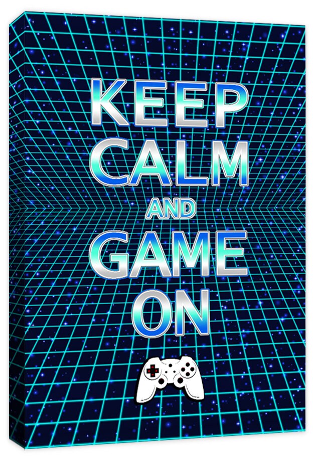 Keep Calm and Game On Picture Boys Gamer Computer Controller | Etsy