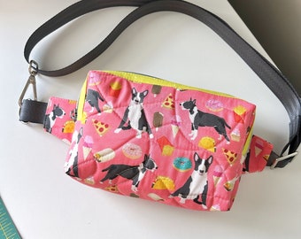 Fanny Pack, Bull Terrier, Snack Foods, Alpen Belt Bag, Festival Bag, Belt Bag, Waist Bag, Hip Pack, Quilted Belt Bag