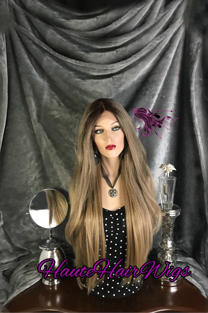 Gradual Ombre Multitone Ash Blonde Human Hair Blend Lace Front Etsy