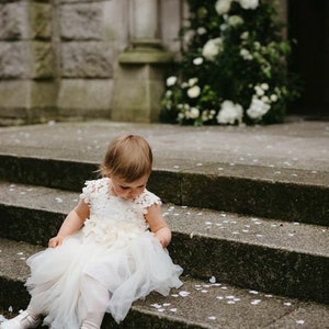 Layla Girls Ivory Tutu Dress