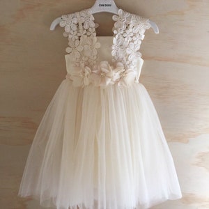 Layla Girls Ivory Tutu Dress