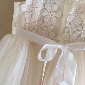 Layla Girls Ivory Tutu Dress