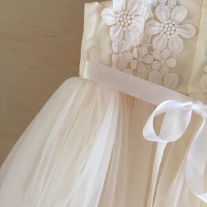 Layla Girls Ivory Tutu Dress