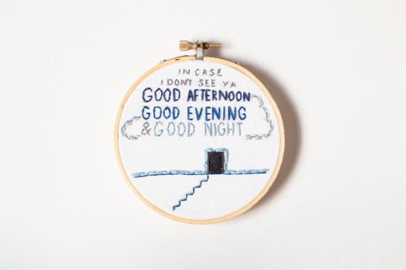 The Truman Show Quote 4 Embroidery Hoop Art In Etsy