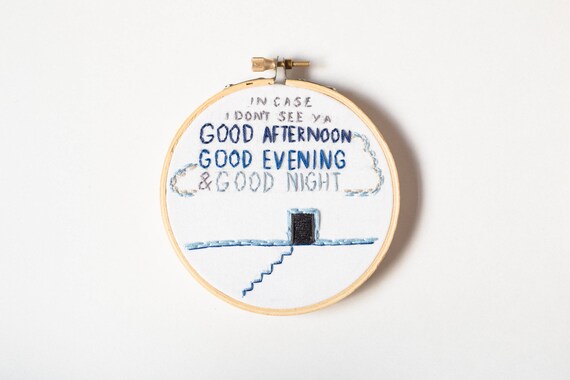 The Truman Show Quote 4 Embroidery Hoop Art In Etsy