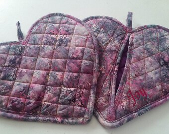 Medium Size| Baking Oven Mitt | Digital Heart Pattern | Cute and modern pot holder | easy sewing | pot holders| for gift | kitchen & baking