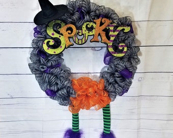 Witch Halloween Wreath