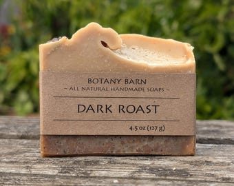 Naturally Scented Coffee Soap with Exfoliating Grounds. A Homemade Natural Cold Process Soap. Artisan Palm Oil Free Soap Rich Espresso Scent