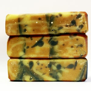 Organic Patchouli Soap with Hemp Oil. All Natural Artisan Handmade Soap. Natural Colors & Scents. Bar Soap with Rhassoul Clay Musky Aroma image 4