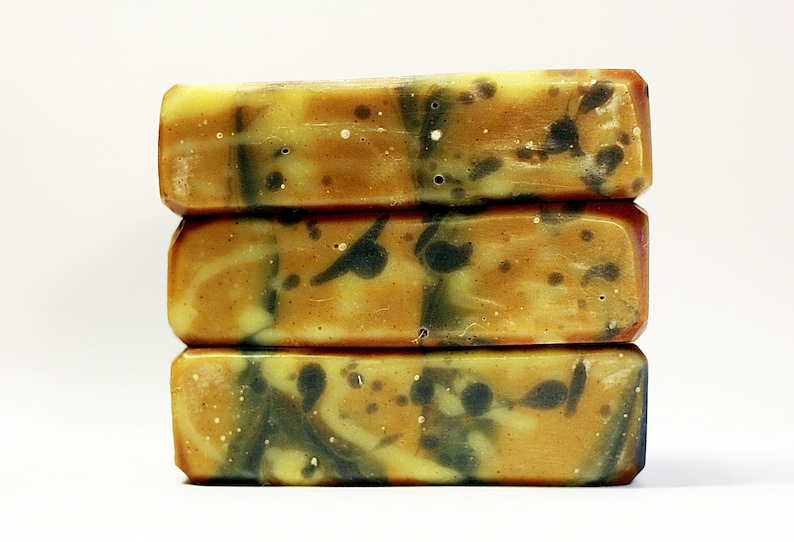 Organic Patchouli Soap with Hemp Oil. All Natural Artisan Handmade Soap. Natural Colors & Scents. Bar Soap with Rhassoul Clay Musky Aroma image 4