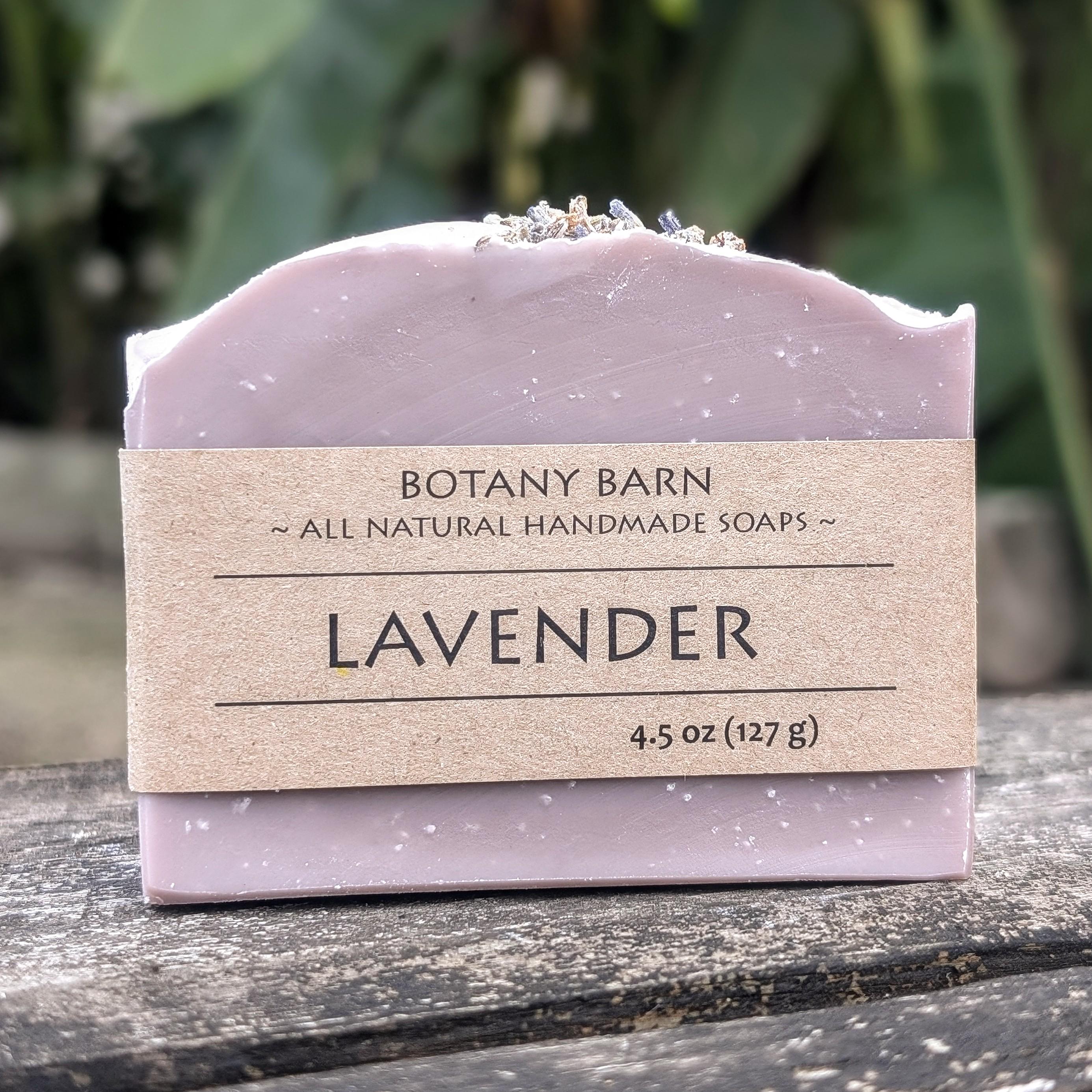 Natural Bar of Handmade Organic Lavender Soap. Luxury Cold Process Soap ...