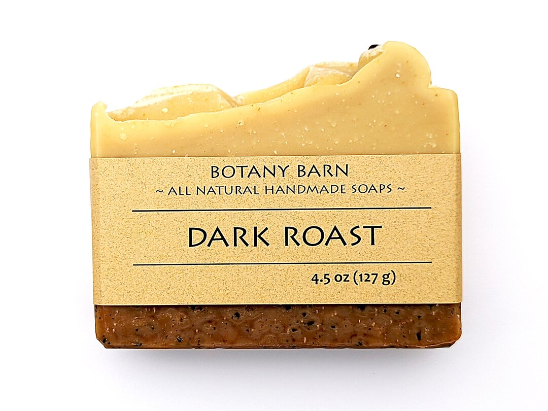 Naturally Scented Coffee Soap With Exfoliating Grounds. A Homemade