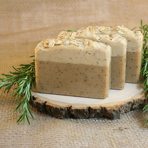 Shower Beer, Homemade Beer Soap with Cedarwood & Rosemary, Scented Manly Exfoliating Coffee Soap, Unique Artisan Soap Gifts for Boyfriend image 3