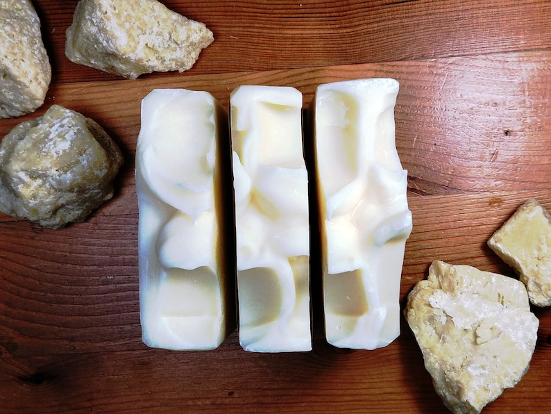 Unscented Cocoa Butter and Shea Butter Soap With Light Etsy