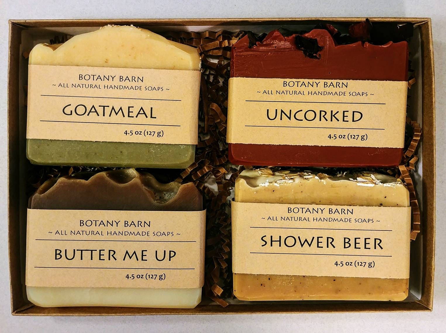 Soap Gift Set 4 Large Organic Soaps 4.5 oz soaps Unique Etsy