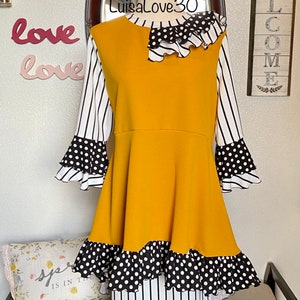 Double button high cheap low peplum top